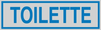 Targhetta adesiva - TOILETTE - 165x50 mm - Cartelli Segnalatori [multipack] 10 pezzi Fai da te/Ferramenta/Numeri civici targhe e cartelli/Targhe per il nome Eurocartuccia - Pavullo, Commerciovirtuoso.it