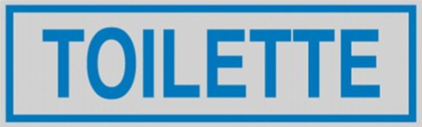 Targhetta adesiva - TOILETTE - 165x50 mm - Cartelli Segnalatori [multipack] 10 pezzi Fai da te/Ferramenta/Numeri civici targhe e cartelli/Targhe per il nome Eurocartuccia - Pavullo, Commerciovirtuoso.it