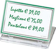 Targhetta pieghevole Lebez 50978 Cancelleria e prodotti per ufficio/Archivio ufficio e accessori per scrivania/Etichette divisori per schedario e timbri/Etichette ed etichette adesive/Etichette per prezzatrici/ Scontolo.net - Potenza, Commerciovirtuoso.it