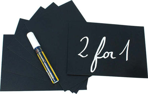 Targhette -15x21 cm (A5) - nero - Securit - set 10 pezzi Cancelleria e prodotti per ufficio/Archivio ufficio e accessori per scrivania/Lavagne e bacheche/Lavagne Eurocartuccia - Pavullo, Commerciovirtuoso.it