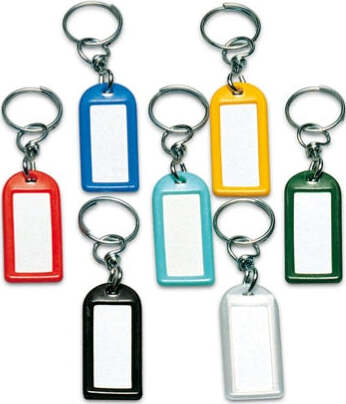 Targhette portachiavi girevoli - colori assortiti - Lebez - conf. 100 pezzi Fai da te/Sicurezza e protezione/Lucchetti e cerniere/Lucchetti con chiave Eurocartuccia - Pavullo, Commerciovirtuoso.it