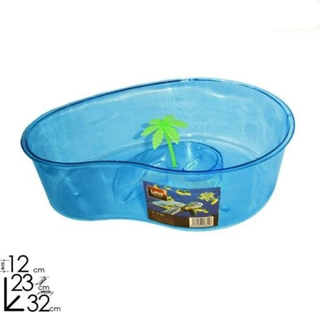 TARTARUGHIERA BLU CON PALMA 32X12X23CM ANIMALI ACQUARIO VASCA PER TARTARUGHE Prodotti per animali domestici/Rettili e anfibi/Terrari Trade Shop italia - Napoli, Commerciovirtuoso.it