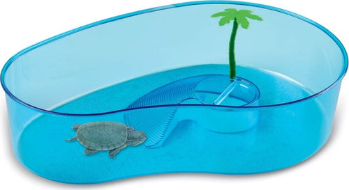 TARTARUGHIERA CLASSICA PER TARTARUGHE D'ACQUA CON PALMA 40 X 27,5 X H 9,5 CM Prodotti per animali domestici/Rettili e anfibi/Terrari Trade Shop italia - Napoli, Commerciovirtuoso.it