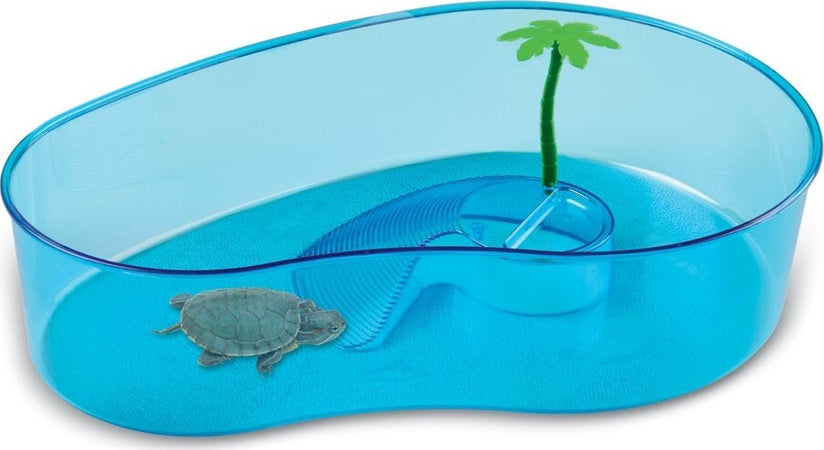 TARTARUGHIERA CLASSICA PER TARTARUGHE D'ACQUA CON PALMA 40 X 27,5 X H 9,5 CM Prodotti per animali domestici/Rettili e anfibi/Terrari Trade Shop italia - Napoli, Commerciovirtuoso.it