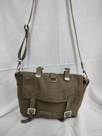 Borsa Tascapane mini verde Stone Wash