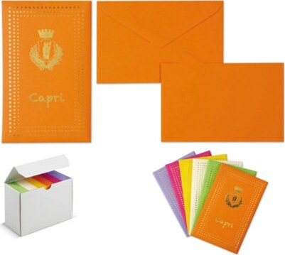 Taschetta 10 biglietti + 10 buste - Capri - colori assortiti - 90 x 140 mm - Rex Sadoch [multipack] 24 pezzi Cancelleria e prodotti per ufficio/Carta blocchi e quaderni/Biglietti e cartoncini/Biglietti di auguri Eurocartuccia - Pavullo, Commerciovirtuoso.it