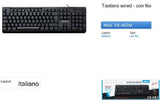 Tastiera Con Filo Usb 2.0 Confort Impermeabile Silenzioso Windows Macos Maxtech Ek-402m Informatica e Videogiochi > Accessori PC > Mouse e Tastiere PC Trade Shop italia - Napoli, Commerciovirtuoso.it