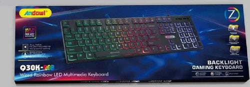 Tastiera Da Gioco Multimediale Cablata Q30k-rgb Illuminazione A Led Arcobaleno Elettronica/Informatica/Accessori/Tastiere Mouse e periferiche di input/Tastiere Trade Shop italia - Napoli, Commerciovirtuoso.it