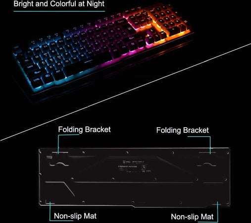 Tastiera Gaming Da Gioco Cablata Retroilluminata Arcobaleno Rgb Luce Led Qk708 Elettronica/Informatica/Accessori/Tastiere Mouse e periferiche di input/Tastiere Trade Shop italia - Napoli, Commerciovirtuoso.it