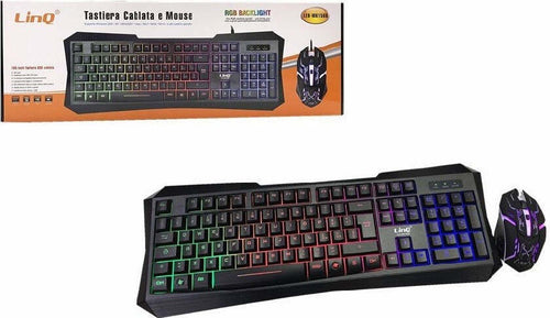 Tastiera Mouse Retroilluminata Gaming Con Cavo Usb Led Rgb Ergonomica Led-mk1568 Elettronica/Informatica/Accessori/Tastiere Mouse e periferiche di input/Tastiere Trade Shop italia - Napoli, Commerciovirtuoso.it