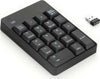 Tastiera numerica Wireless Tastierino numerico Portatile 18 Tasti con Mini Ricevitore USB 2.4G per Notebook Laptop, Desktop, Surface PRO, PC - Nero