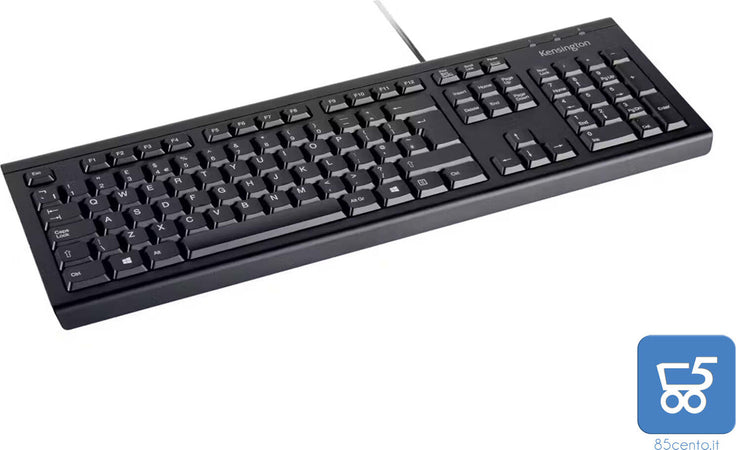 Tastiera PC Italiana Kensington con Tastierino Numerico Resistente all'Acqua con Cavo USB