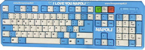 Tastiera Pc/laptop Layout Italiano Querty Azzurra I Love You Napoli?ufficio Elettronica/Informatica/Accessori/Accessori per Tablet PC/Tastiere Trade Shop italia - Napoli, Commerciovirtuoso.it