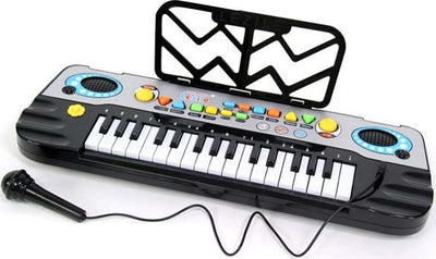 Tastiera Pianola Karaoke Con Microfono Effetti Musicali Melodie E Porta Spartito  Trade Shop italia - Napoli, Commerciovirtuoso.it