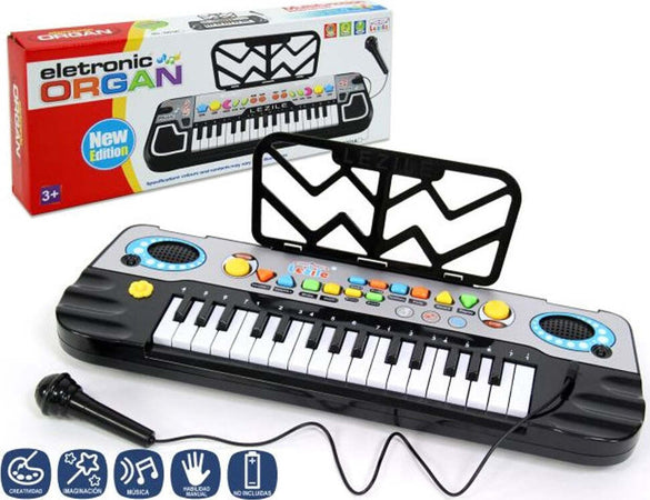 Tastiera Pianola Karaoke Con Microfono Effetti Musicali Melodie E Porta Spartito  Trade Shop italia - Napoli, Commerciovirtuoso.it
