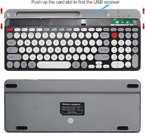 Tastiera Wireless Bluetooth Dual Modes Layout Compatto Ultra Silenzioso Qk8066 Elettronica/Informatica/Accessori/Tastiere Mouse e periferiche di input/Tastiere Trade Shop italia - Napoli, Commerciovirtuoso.it