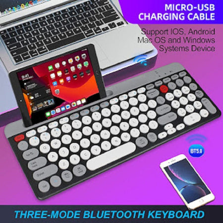 Tastiera Wireless Bluetooth Dual Modes Layout Compatto Ultra Silenzioso Qk8066 Elettronica/Informatica/Accessori/Tastiere Mouse e periferiche di input/Tastiere Trade Shop italia - Napoli, Commerciovirtuoso.it