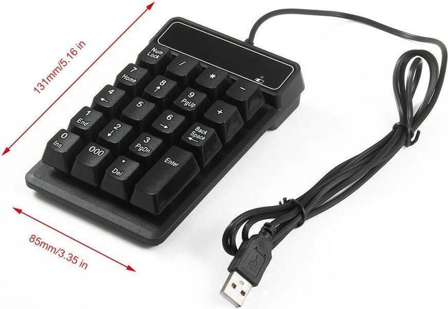 TASTIERINO NUMERICO USB TASTIERA 19 TASTI CALCOLATRICE PER PC COMPUTER NOTEBOOK Elettronica/Informatica/Accessori/Tastiere Mouse e periferiche di input/Tastiere Trade Shop italia - Napoli, Commerciovirtuoso.it