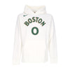 NIKE NBA Felpa Cappuccio Uomo Nba City Edition Club Hoodie No 0 Jayson Tatum Boscel Sail/tatum Jayson da uomo