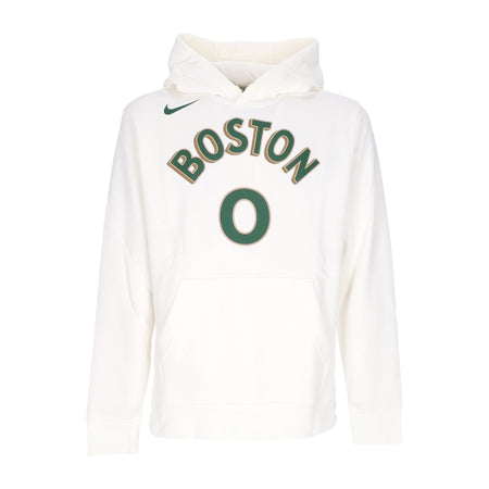 NIKE NBA Felpa Cappuccio Uomo Nba City Edition Club Hoodie No 0 Jayson Tatum Boscel Sail/tatum Jayson da uomo