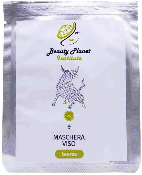 Taurus Maschera Viso 25 Ml Beauty Planet Institute Maschera Viso Pronta All'uso in Foglio Di Viscosa
