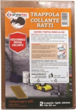 Tavole collanti per ratti - Protemax - blister 2 pezzi Giardino e giardinaggio/Giardinaggio/Prodotti fitosanitari e pesticidi/Prodotti anti-roditori Eurocartuccia - Pavullo, Commerciovirtuoso.it