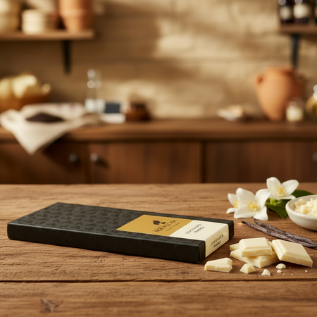 Tavoletta Al Cioccolato Bianco 100gr Neri Piaceri Cioccolato Artigianale