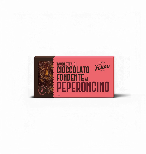 Tavoletta di Cioccolato Fondente al Peperoncino 120gr