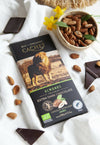 Tavoletta di cioccolato Belga Bio Cachet Extra Fondente 72% Mandorle Cioccolato 100g, Rainforest Alliance Certified