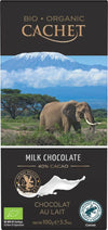 Tavoletta di Cioccolato Belga Biologico Cachet al Latte (40% di cacao solido) 100g , Rainforest Alliance Certified.