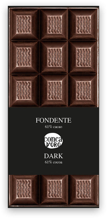 Tavoletta di Cioccolato Fondente Cacao 61% 100gr. Tavoletta Artigianale di Cioccolato Dark Alimentari e cura della casa/Snack dolci e salati/Cioccolata/Barrette/Tavolette Conca d’Oro - Campiglia Marittima, Commerciovirtuoso.it