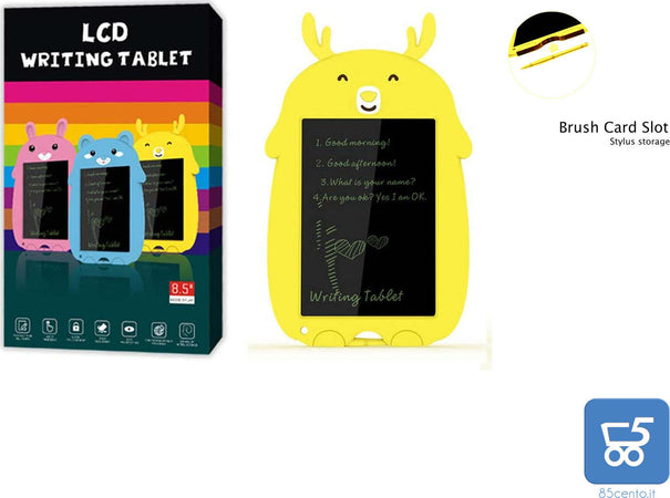Tavoletta LCD da Disegno 8.5 Pollici Lavagna da Disegno Portatile con Pulsante di Blocco Ewriter Digitale Scrittura Grafica per Bambini Studenti Progettista Sicurezza