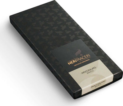 Tavoletta Nocciolata Bianca 100gr Neri Piaceri Cioccolato Artigianale Alimentari e cura della casa/Snack dolci e salati/Cioccolata/Barrette/Tavolette Neri Piaceri - Cavezzo, Commerciovirtuoso.it