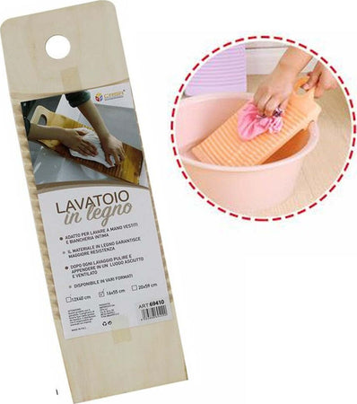 Tavoletta Rettangolare Legno Lavatoio Lavaggio A Mano Biancheria Viaggio 16x55cm Fai da te/Attrezzature per cucine e bagni/Dispositivi di lavanderia e pluriuso/Lavandini di lavanderia e pluriuso Trade Shop italia - Napoli, Commerciovirtuoso.it
