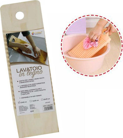 Tavoletta Rettangolare Legno Lavatoio Lavaggio A Mano Biancheria Viaggio 40x12cm Fai da te/Attrezzature per cucine e bagni/Dispositivi di lavanderia e pluriuso/Lavandini di lavanderia e pluriuso Trade Shop italia - Napoli, Commerciovirtuoso.it