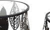 Tavolinetti-coppia-in-metallo-e-legno-con-foglie-ripiano-in-vetro-per-interni-set-da-2