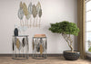 Tavolinetti-coppia-in-metallo-e-legno-con-foglie-ripiano-in-vetro-per-interni-set-da-2