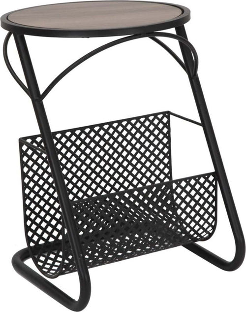 Tavolinetto-con-porta-giornali-in-metallo-e-ripiano-in-legno-MDF