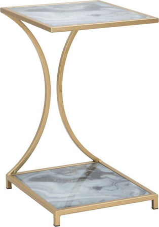 Tavolinetto-struttura-in-metallo-color-oro-e-ripiani-in-vetro-marmo-per-interni
