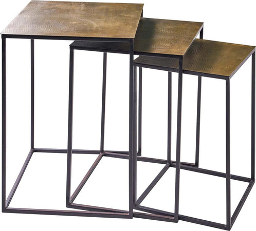 Tavolini Da Salotto Moderno in Metallo Anticato H 62 Cm Prodotto Artigianale Casa e cucina/Arredamento/Soggiorno/Tavoli e tavolini/Console e tavoli da divano Decor Space - Altamura, Commerciovirtuoso.it