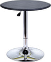Tavolino-da-Bar-Cromato,-Tavolo-Rotondo-Regolabile-in-Altezza-con-Sistema-Lift-Up,-Piano-Rotondo-Girevole-360°-Φ63x67-93cm-JK902-0071LK9