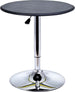 Tavolino-da-Bar-Cromato,-Tavolo-Rotondo-Regolabile-in-Altezza-con-Sistema-Lift-Up,-Piano-Rotondo-Girevole-360°-Φ63x67-93cm-JK902-0071LK9