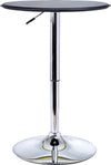 Tavolino-da-Bar-Cromato,-Tavolo-Rotondo-Regolabile-in-Altezza-con-Sistema-Lift-Up,-Piano-Rotondo-Girevole-360°-Φ63x67-93cm-JK902-0071LK9