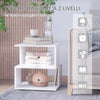 Tavolino-da-Caffè-2-Ripiani-Aperti-Design-Moderno-Salotto-Soggiorno-Legno-40x40x43cm-Bianco-HY6833-619WTHY6