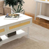 Tavolino-da-Caffè-Boho-con-2-Cassetti-e-Ripiano,-in-Rattan-e-Truciolato,-120x50x50-cm,-Bianco-e-color-Legno-XF6839-931V01WTXF6