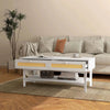 Tavolino-da-Caffè-Boho-con-2-Cassetti-e-Ripiano,-in-Rattan-e-Truciolato,-120x50x50-cm,-Bianco-e-color-Legno-XF6839-931V01WTXF6