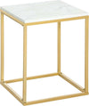 Tavolino-da-Caffè-per-Casa-e-Giardino-in-Metallo-con-Effetto-Marmo,-40x40x50cm,-Oro-PF584B-834GDPF5