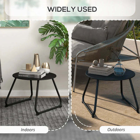 Tavolino-da-Esterni-Ø48x37-cm-in-Metallo-Nero-con-Piedini-Regolabili-KJ684G-311V00BKKJ6