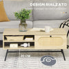 Tavolino-da-salotto-con-Cassetto-e-Gambe-in-Metallo-Stile-Boho,-100x59.5x44.3cm,-Naturale-HQ5839-692V00NDHQ5