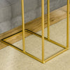 Tavolino-da-Salotto-con-Piano-Effetto-Marmo-e-Base-in-Metallo,-48x30.5x61cm,-Bianco-e-Oro-KJ884B-831KJ8